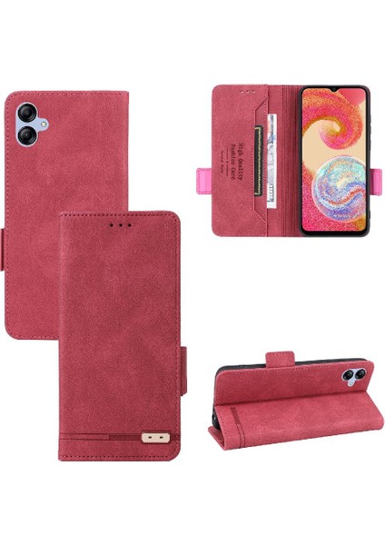 Kart Tutucu Kickstand Koruyucu Kapak ile Samsung Galaxy A04E Için Kılıf (Yurt Dışından)