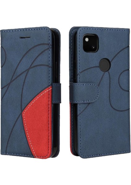 Google Piksel 4A Pu Deri Flip Folio Kılıf Için Kılıf Kickstand Koruyucu (Yurt Dışından)