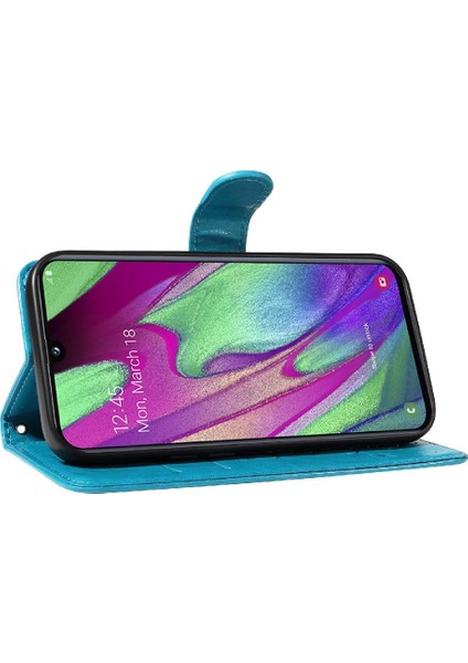 Samsung Galaxy A40 Kabartmalı Kelebek ve Kart Yuvası Yüksek Cüzdan (Yurt Dışından) indirimleri