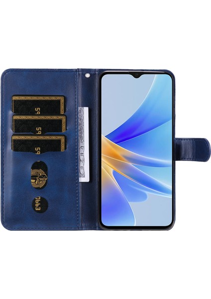 Ile Uyumlu Oppo A17 Moda Fermuar Çevirme Deri Telefon Kılıfı Kart Tutuculu Manyetik Cüzdan Telefon Kılıfı (Yurt Dışından) indirimleri