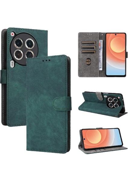 Tecno Camon 30 Premier 5g Flip Folio Cüzdan Pu Deri Kart Yuvaları Için Kılıf (Yurt Dışından)