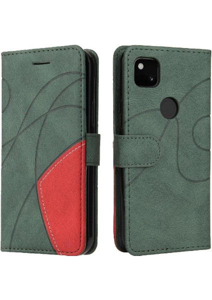 Google Piksel 4A Pu Deri Flip Folio Kılıf Için Kılıf Kickstand Koruyucu (Yurt Dışından)