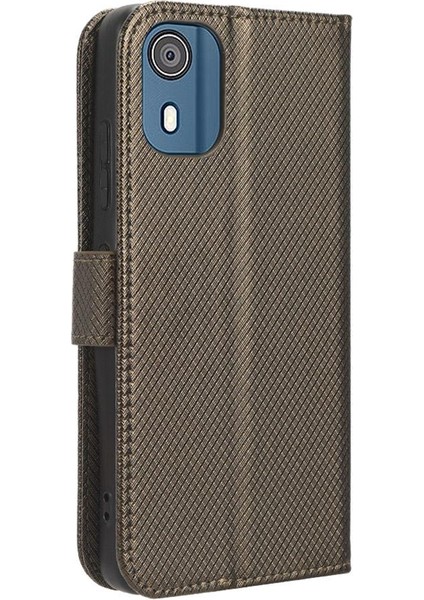 BDT Boutique Nokia C02 Manyetik Cüzdan Kart Tutucu Kapak Kickstand Için Kılıf (Yurt Dışından)