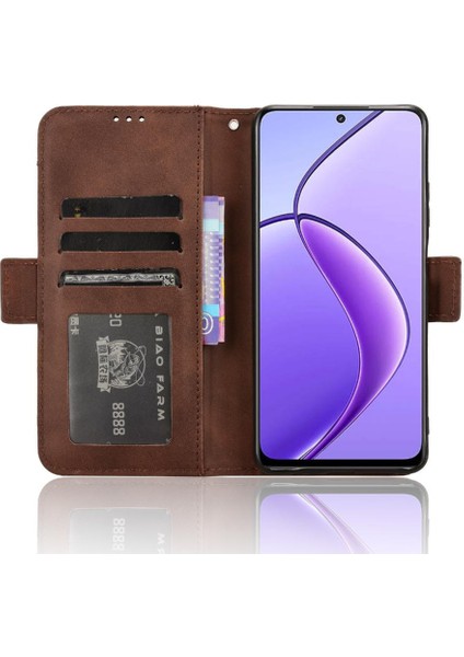 Realme 12 5g Manyetik Kapatma Deri Cüzdan Kapağı Için Kılıf Ayarlanabilir (Yurt Dışından) fırsatları