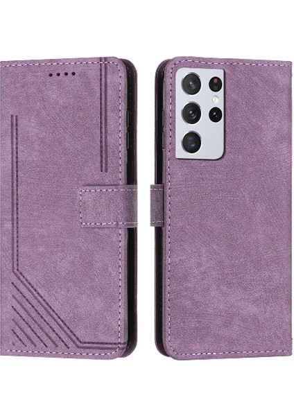 Uyumlu Samsung S21 Ultra Cüzdan Kılıf (Yurt Dışından)