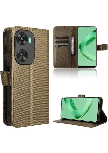Huawei Nova 11 Se Için Kılıf Kapak Manyetik Cüzdan Kickstand Kart Tutucu (Yurt Dışından) modelleri