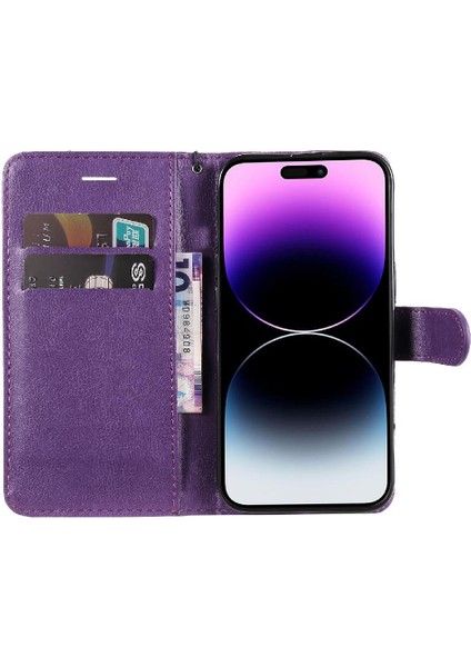 Iphone 15 Için Flip Case Pro Max Iş Cüzdan Telefon Kılıfı Yüksek Kalite (Yurt Dışından)