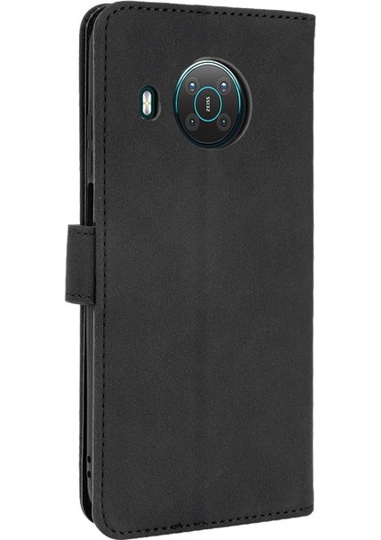 Kart ile Nokia X10 Tam Koruma Deri Folio Flip Case Için Kılıf (Yurt Dışından)