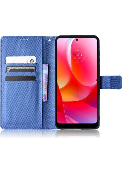 Motorola Moto G Güç 2022 Kart Tutucu Kickstand Manyetik Cüzdan (Yurt Dışından) indirimleri