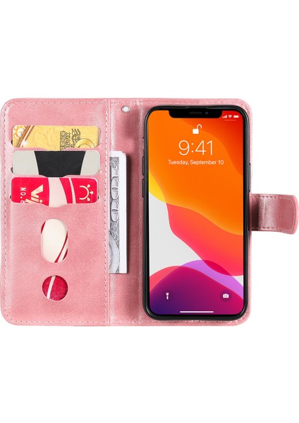 Ile Uyumlu iPhone 13 Mini Moda Fermuar Çevirme Deri Telefon Kılıfı Kart Tutuculu Manyetik Cüzdan Telefon Kılıfı (Yurt Dışından) fırsatları
