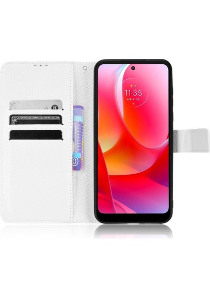Motorola Moto G Güç 2022 Kart Tutucu Kickstand Manyetik Cüzdan (Yurt Dışından) modelleri