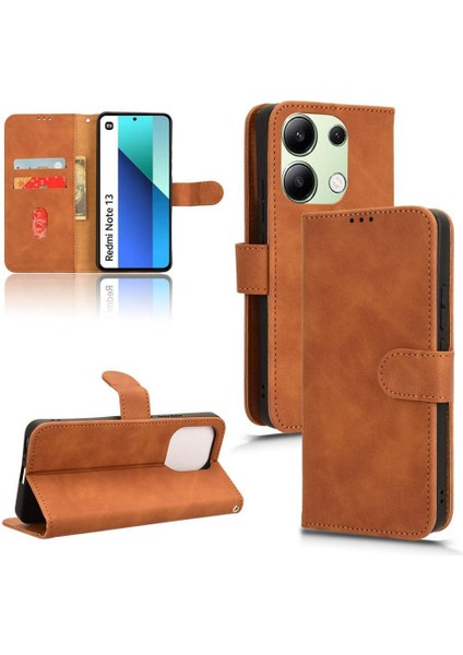 Xiaomi Redmi Için Not 13 4g Kart Tutucu Kickstand Deri Folio (Yurt Dışından)