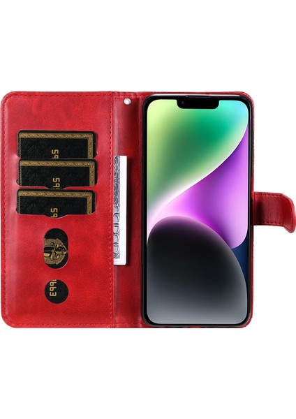 Ile Uyumlu iPhone 15 Moda Fermuar Çevirme Deri Telefon Kılıfı Kart Tutuculu Manyetik Cüzdan Telefon Kılıfı (Yurt Dışından) fiyatları