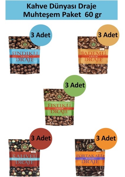 Draje Muhteşem Paket 60 gr x 15 Adet