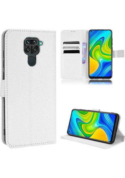 Xiaomi Redmi Not 9 Kart Tutucu Için Kickstand Manyetik Cüzdan Kapak (Yurt Dışından)
