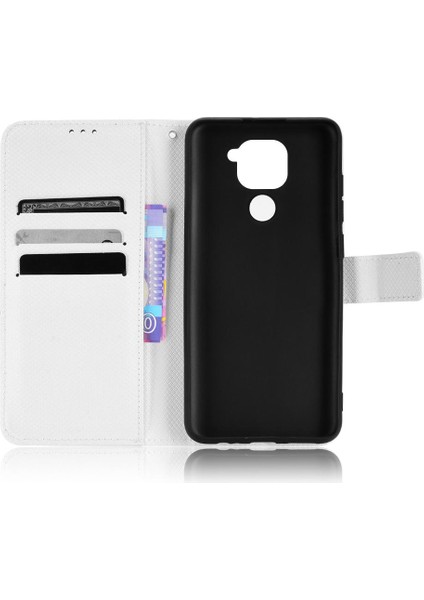 Xiaomi Redmi Not 9 Kart Tutucu Için Kickstand Manyetik Cüzdan Kapak (Yurt Dışından)