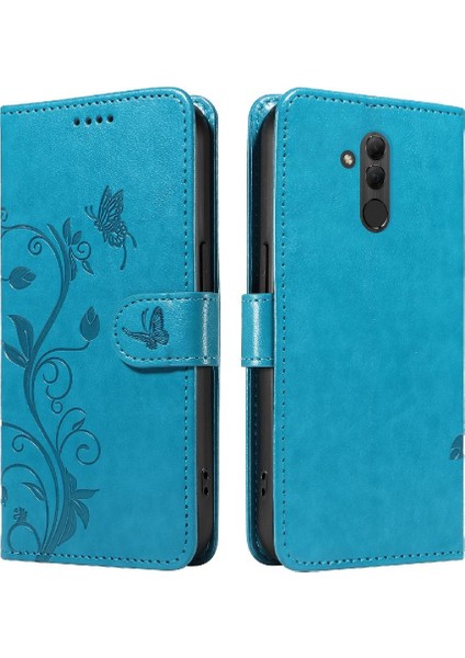 Huawei Mate 20 Lite Için Flip Case ve Kart Yuvası Cüzdan Telefon Kılıfı ile (Yurt Dışından)