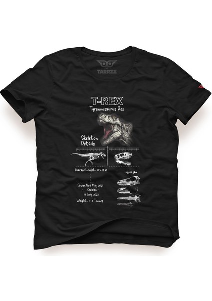 Anatomy T-Rex Tasarım T-Shirt Dinazor Baskılı Tasarım T-Shirt