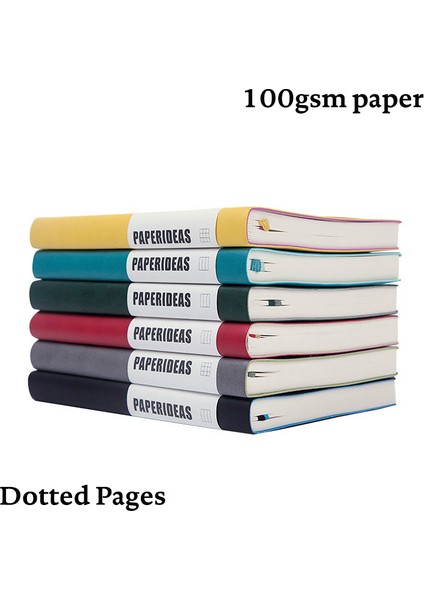 Turkuaz Tarzı A5 Noktalı A5 Duotone Bullet Noktalı Günlük Basit Planlayıcı Günlüğü Yumuşak Kapaklı Defter (Yurt Dışından)