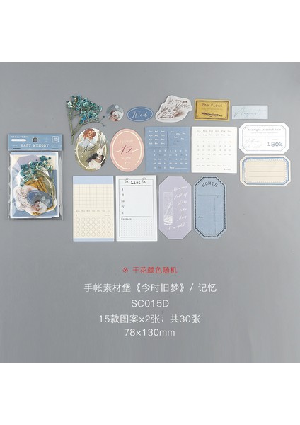 C Stili Journamm Vintage Çiçekler Damga Tarzı Deco Kırtasiye Scrapbooking Kartları Için Dıy Retro Çıkartmalar Kraft Malzemeleri Kağıt Seti (Yurt Dışından)