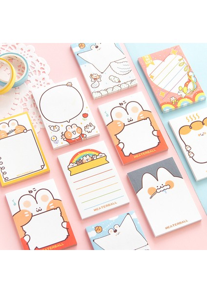 H Tarzı 30 Yaprak Hayvan Yapışkan Notlar Sevimli Karikatür Kendinden Yapışkanlı Memo Not Bloknot Okul Sınıfı Ofis Defter Için (Yurt Dışından) fiyatları