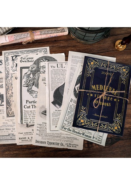 F Stili Dıy Dekorasyon El Sanatları Malzemesi Için 10 Yaprak Vintage Mektup Scrapbooking Malzeme Kağıtları (Yurt Dışından) modelleri