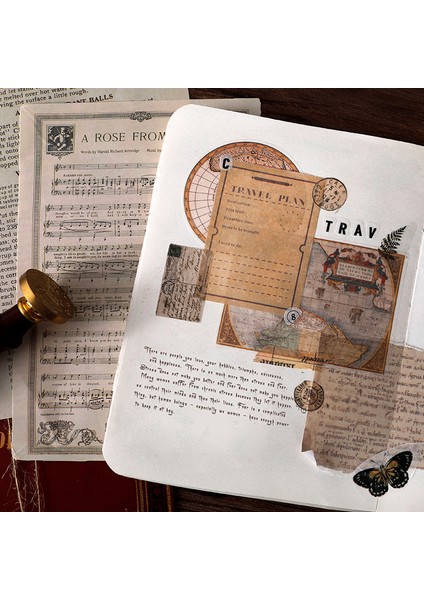 F Stili Dıy Dekorasyon El Sanatları Malzemesi Için 10 Yaprak Vintage Mektup Scrapbooking Malzeme Kağıtları (Yurt Dışından) indirimleri