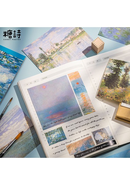 No.4 Tarzı 60 Yaprak Van Gogh Boyama Bloknot Sülfürik Asit Kağıt Malzeme Kitap Eski Kolaj Günlük Tutma Dekorasyon Okul Kırtasiye (Yurt Dışından) indirimleri