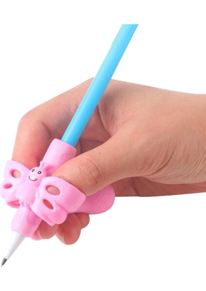 Altın ​​stil En Tutucu Kelebek Yazma Duruş Düzeltici Iki Fnger Silikon Kalemlik Öğrenci Çocuk Öğrenme Yazma Araçları (Yurt Dışından) indirimleri