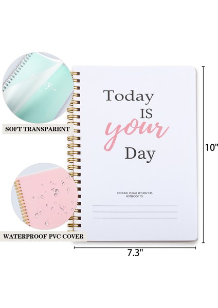 B5-45 Stili Günlük Planlayıcı Bugün Defter Tarihsiz Ajanda Yapılacaklar Listesi ile Şeffaf Kapak Düzenleyici Öncelikli Okul Ofis Malzemeleri (Yurt Dışından) modelleri