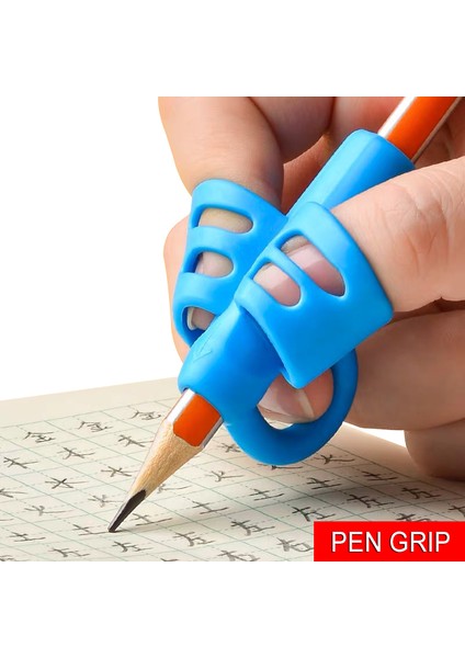 Yeşil Stil Üç Parmak Silikon Kalemlik Yazma Yardımcıları Acemi Yazma Çocuk Malzemeleri Başparmak Duruş Düzeltme (Yurt Dışından) fiyatları