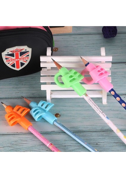 Yeşil Stil Üç Parmak Silikon Kalemlik Yazma Yardımcıları Acemi Yazma Çocuk Malzemeleri Başparmak Duruş Düzeltme (Yurt Dışından) fırsatları