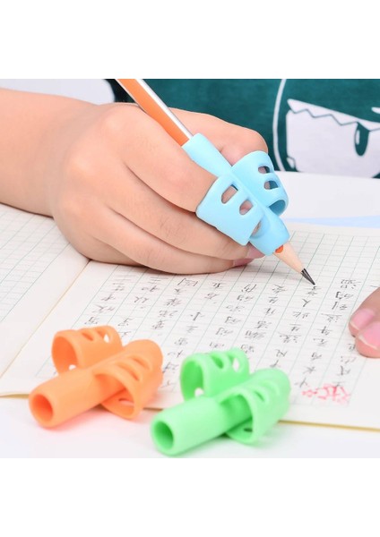Yeşil Stil Üç Parmak Silikon Kalemlik Yazma Yardımcıları Acemi Yazma Çocuk Malzemeleri Başparmak Duruş Düzeltme (Yurt Dışından) indirimleri