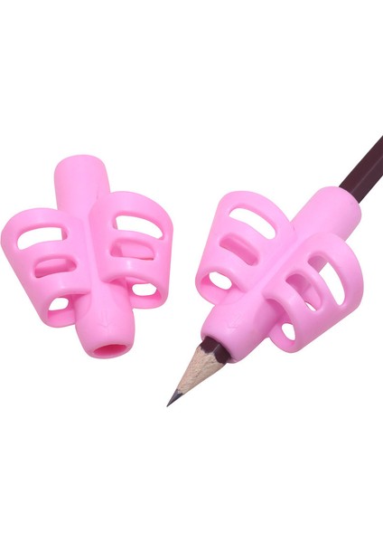 Pembe Tarzı Çocuklar Yazma Kalem Kalemlik Çocuklar Öğrenme Uygulaması Silikon Kalem Yardımı Öğrenciler Için Duruş Düzeltme Cihazı (Yurt Dışından)