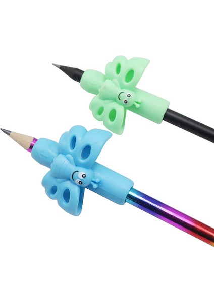 Turuncu Tarzı En Tutucu Kelebek Yazma Duruş Düzeltici Iki Fnger Silikon Kalemlik Öğrenci Çocuk Öğrenme Yazma Araçları (Yurt Dışından) fiyatları