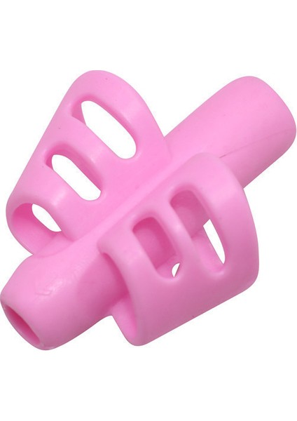 Pembe Tarzı Tutma Kalemlik Çift Parmak Kalemlik Öğrenci Yazma Kalemi Düzeltme Cihazı Yazma Duruş Düzeltme Aracı (Yurt Dışından)