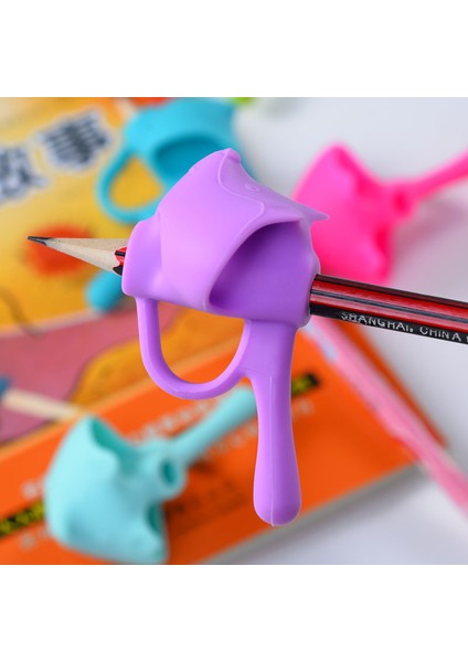 Rastgele 3 Adet E Stili 3 Adetlot Yaratıcı Baykuş Tilki Kalem Pan Tutucu Çocuklar Öğrenme Uygulaması Silikon Kalem Yardım Sapları Öğrenciler Için Duruş Düzeltme Cihazı (Yurt Dışından)