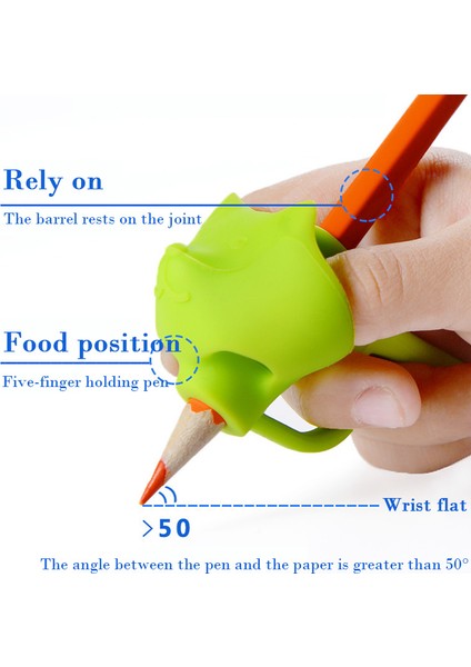 Rastgele 3 Adet E Stili 3 Adetlot Yaratıcı Baykuş Tilki Kalem Pan Tutucu Çocuklar Öğrenme Uygulaması Silikon Kalem Yardım Sapları Öğrenciler Için Duruş Düzeltme Cihazı (Yurt Dışından) indirimleri