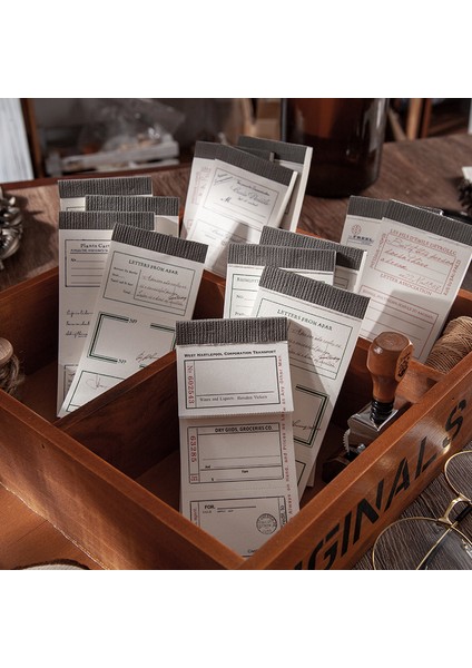 G Tarzı Journamm Ack Vintage Bloknot Kayıt Etiketi Gevşek Yapraklı Defter Yaratıcı Kırtasiye Lomo Kartları Scrapbooking Yapıştırıcı Yok (Yurt Dışından) fiyatları