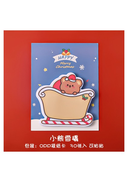 No.3 Tarzı 30 Yaprak Kawaii Bloknot Yer Imleri Yaratıcı Noel Yapışkan Notlar Yayınlandı Planlayıcısı Kırtasiye Okul Malzemeleri Kağıt Çıkartmalar (Yurt Dışından)