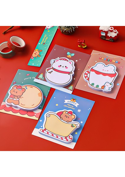 No.3 Tarzı 30 Yaprak Kawaii Bloknot Yer Imleri Yaratıcı Noel Yapışkan Notlar Yayınlandı Planlayıcısı Kırtasiye Okul Malzemeleri Kağıt Çıkartmalar (Yurt Dışından)