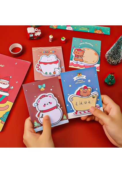 No.3 Tarzı 30 Yaprak Kawaii Bloknot Yer Imleri Yaratıcı Noel Yapışkan Notlar Yayınlandı Planlayıcısı Kırtasiye Okul Malzemeleri Kağıt Çıkartmalar (Yurt Dışından)
