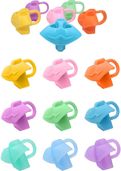 Sarı Stil En Kavrama Silikon Üç Parmak Kalem Tutma Yeri Kalemlik Öğrenci Yazma Duruş Düzeltici Okul Kırtasiye Ofisi Yazımı (Yurt Dışından) fırsatları