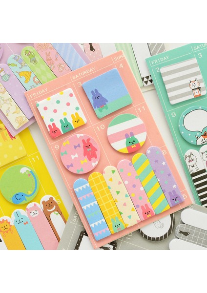 Bir Stil Yeni Varış Hayvanlar Parti Bloknot Haftalık Program Karikatür Yapışkan Notlar Memo Not Defteri Post Sticker Kırtasiye Ofis (Yurt Dışından) fiyatları