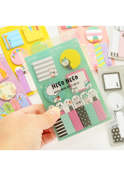 Bir Stil Yeni Varış Hayvanlar Parti Bloknot Haftalık Program Karikatür Yapışkan Notlar Memo Not Defteri Post Sticker Kırtasiye Ofis (Yurt Dışından) modelleri