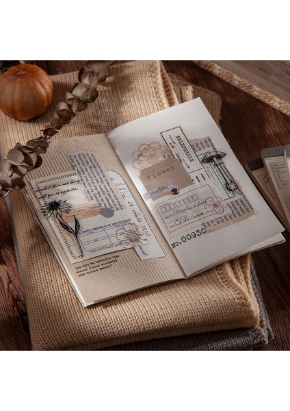 Bir Stil Journamm Ack Vintage Bloknot Kayıt Etiketi Gevşek Yapraklı Defter Yaratıcı Kırtasiye Lomo Kartları Scrapbooking Yapıştırıcı Yok (Yurt Dışından) modelleri