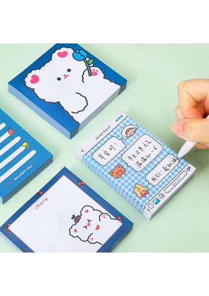 No.1 Tarzı 80 Yaprak Karikatür Kiraz Ayı Yapışkan Notlar Sonrası Not Defteri Bloknot Kawaii Kırtasiye Ofis Okul Malzemeleri Aksesuarları (Yurt Dışından)