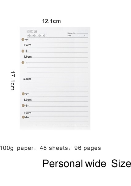Kişisel Geniş Kurallı Stil Yüksek Li Halka Bağlayıcı Defter A5 Kişisel A6 A7 A8 Boyut Ekle Yedekler Gevşek Yaprak Spiral Günlüğü Planlayıcı Iç Çekirdek 100G Kağıt (Yurt Dışından)