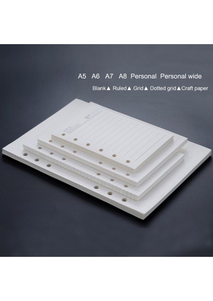 Kişisel Geniş Kurallı Stil Yüksek Li Halka Bağlayıcı Defter A5 Kişisel A6 A7 A8 Boyut Ekle Yedekler Gevşek Yaprak Spiral Günlüğü Planlayıcı Iç Çekirdek 100G Kağıt (Yurt Dışından) fiyatları