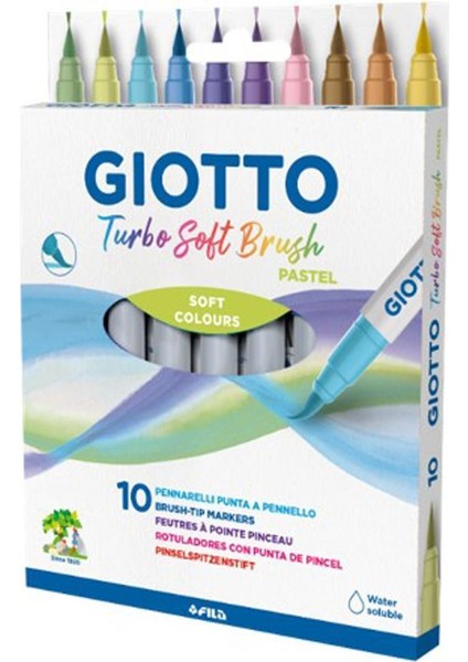 Turbo Soft Brush 10 Pastel Renk